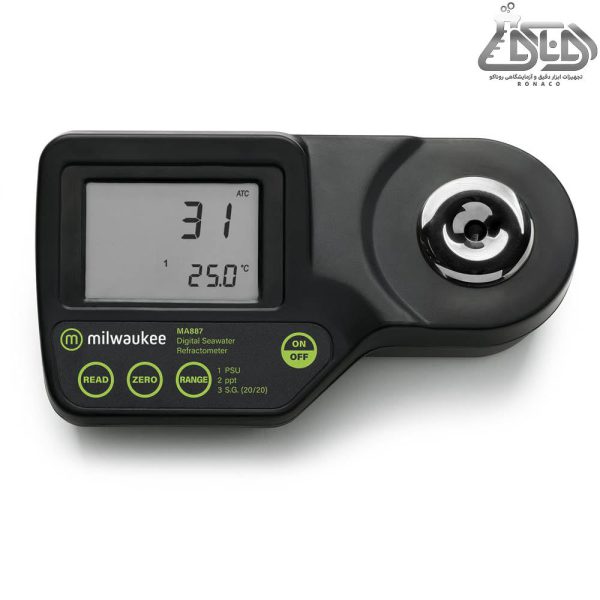 رفراکتومتر آب دریا مدل MA887 _ رفراکتومتر پرتابل MA887 _ غلظت سنج قابل حمل MA887 - رفراکتومتر دیجیتال