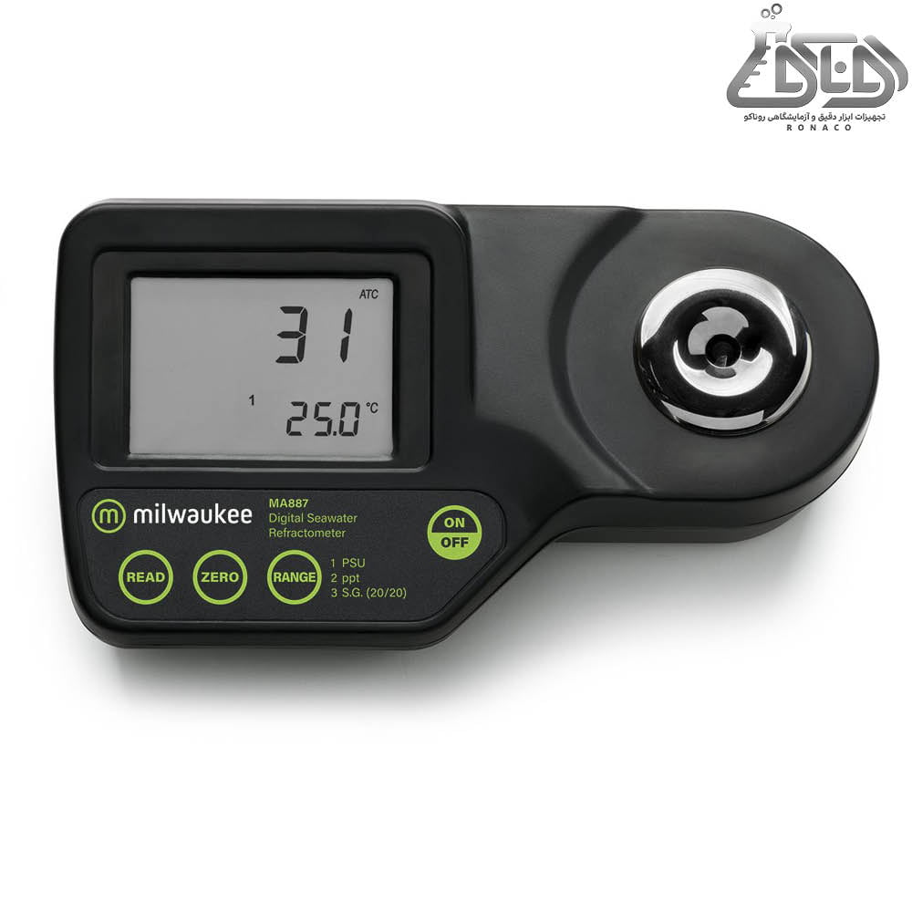 رفراکتومتر آب دریا مدل MA887 _ رفراکتومتر پرتابل MA887 _ غلظت سنج قابل حمل MA887 - رفراکتومتر دیجیتال