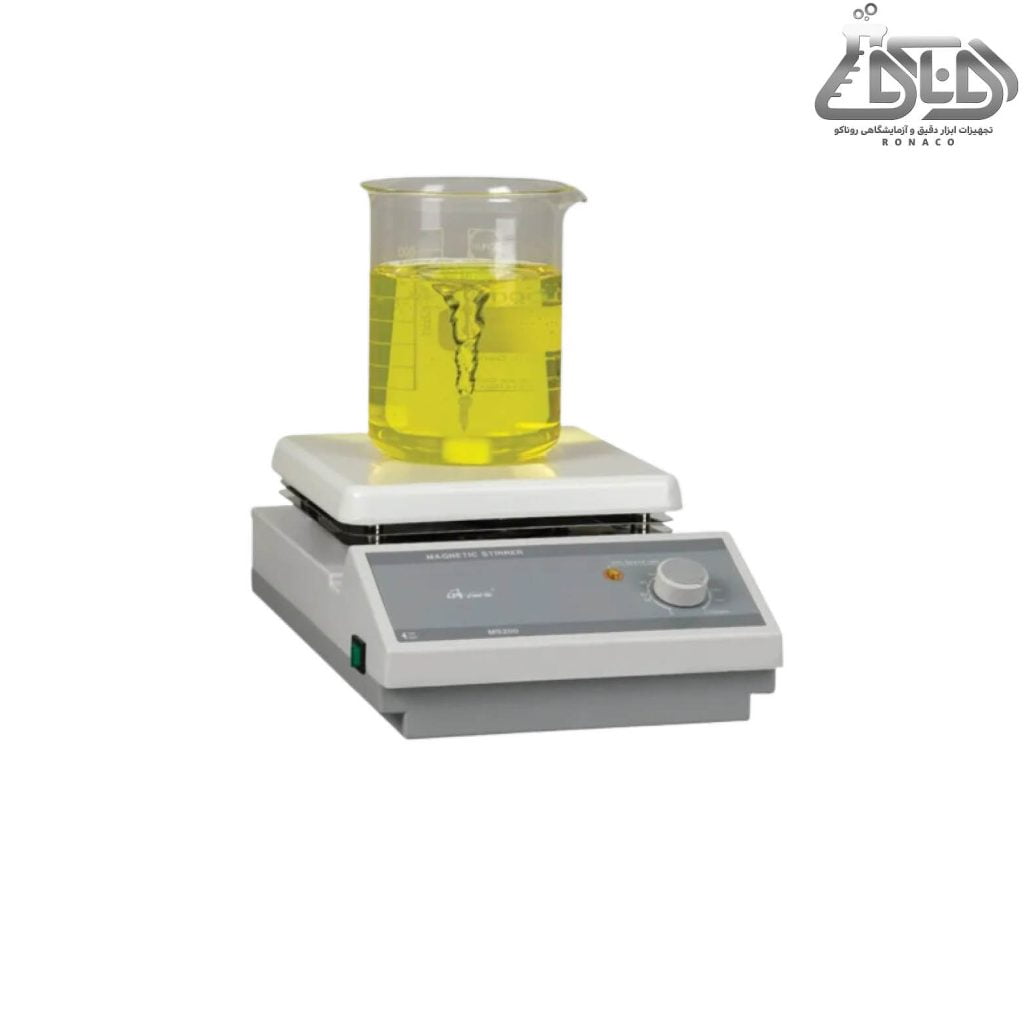استیرر آنالوگ مغناطیسی MS33 با قابلیت همزدن محلول با حجم حداکثر 15 لیتر - همزن ازمایشگاهی 15 لیتری - همزن آزمایشگاهی MTOPS - استریر ازمایشگاهی ام تاپس - همزن مغناطیسی حجم بالا آنالوگ MS33