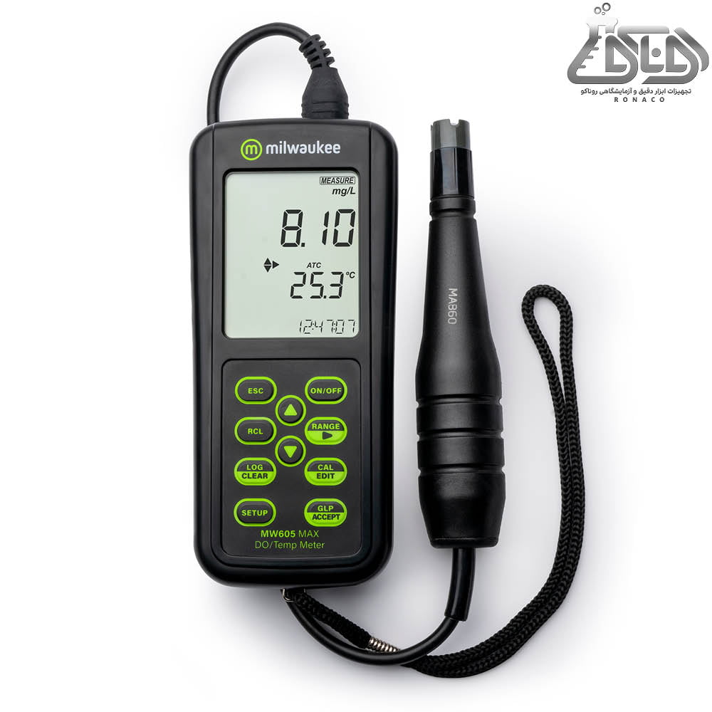 DO متر MW605MAX-اکسیژن متر محلول در آب- اکسیژن متر آزمایشگاهی-DOمتر milwaukee-اکسیژن متر پرتابل MW605MAX میلواکی-DOمتر آزمایشگاهی-سنجش غلظت اکسیژن محلول