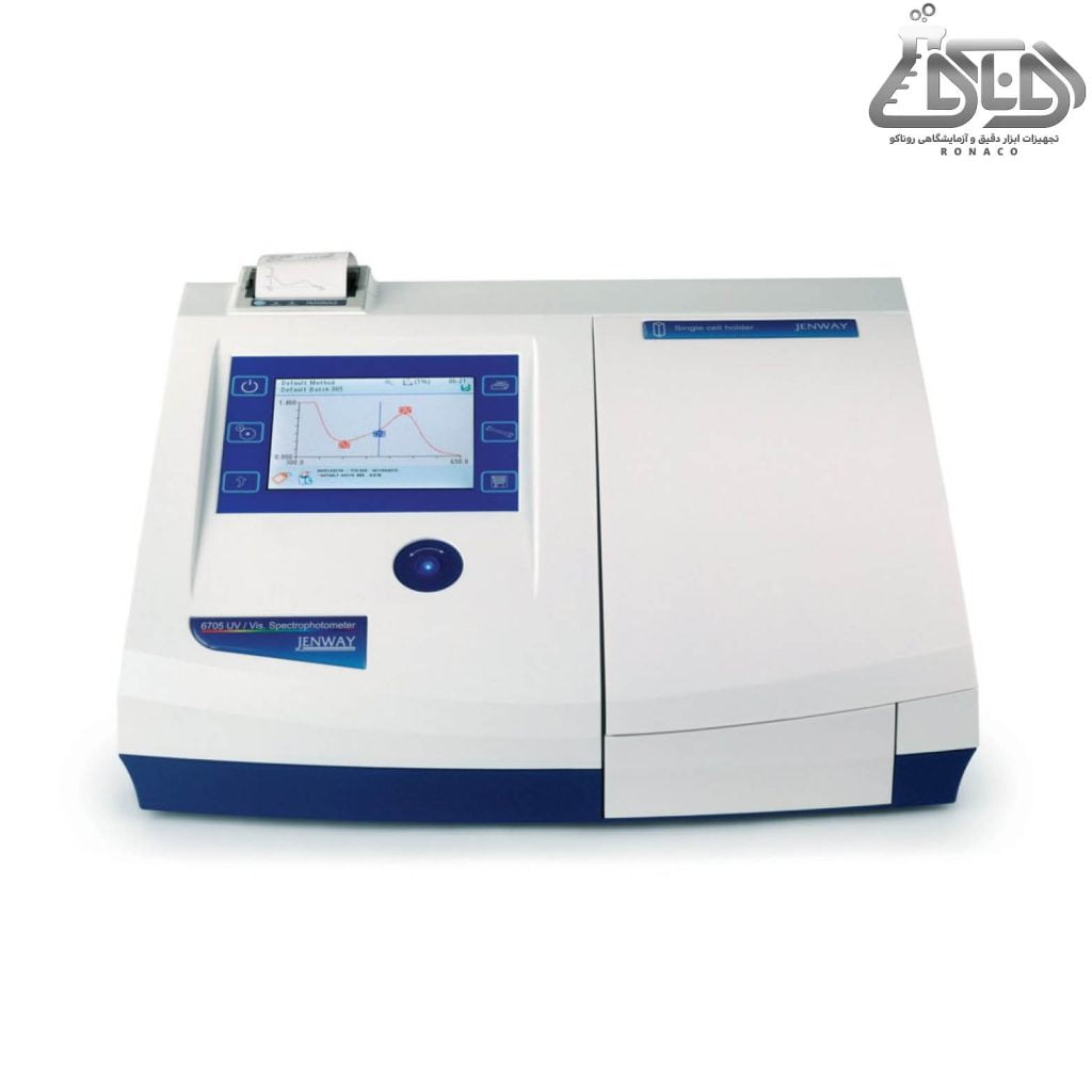 اسپکتروفتومتر اسپیلیت بیم (دو پرتویی) 6705 در محدوده UV (فرابنفش) و هم در محدوده VISIBLE (فرابنفش)