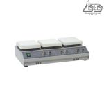 هات پلیت استیرر آنالوگ سه خانه مدل HS15-03P محصول شرکت MTOPS _ هیتر استیرر _ هات پلیت مگنت