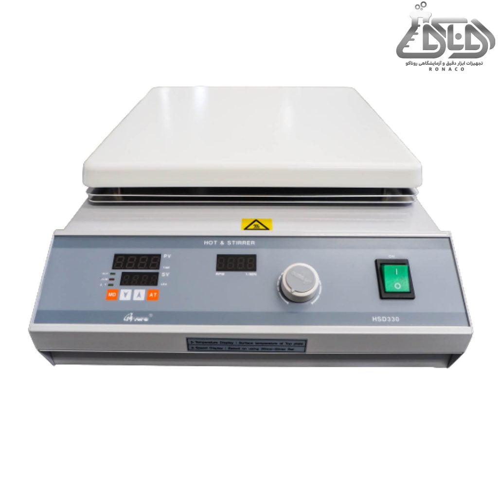 هات پلیت استیرر صفحه بزرگ دیجیتال ام تاپس مدل HSD330 - هات پلیت استیرر صفحه بزرگ مدل HSD330