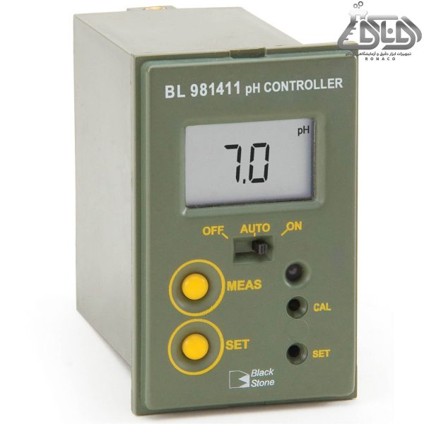 پی اچ (pH) متر دیجیتال آنلاین یا تابلویی کمپانی هانا (HANNA) مدل BL981411 برای کنترلر دائمی سطح پی اچ در بازه ی 0.0 تا 14.0 با دقت 0.1 طراحی شده است