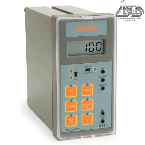 اکسیژن متر آنلاین-تابلویی HI8410 محصول کمپانی HANNA (هانا) یک کنترل کننده اکسیژن محلول است که برای نظارت بر غلظت DO در کاربردهای صنعتی استفاده میشود