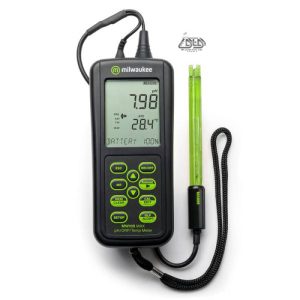 پی اچ متر پرتابل مدل MW105 MAX با قابلیت اندازه گیری pH و ORP و دما کمپانی MILWAUKEE
