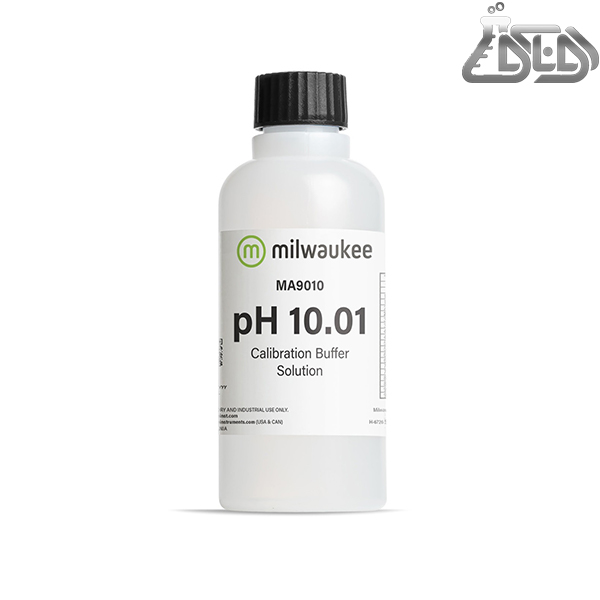 محلول استاندارد بافر پی اچ 10 محصول کمپانی MILWAUKEE کد MA9010 حجم 230 میلی لیتر