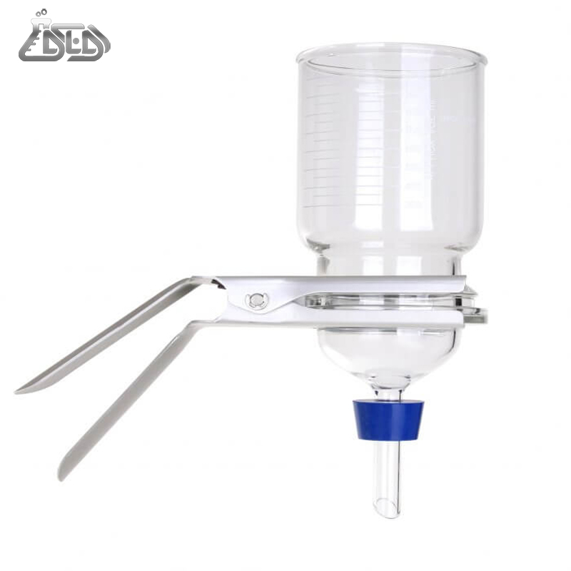 قیف فیلتراسیون شیشه ای مدل VF محصول کمپانی ROCKER مدل های VF15 و VF16 به حجم 1000 میلی لیتر با ساپورت فیلتر شیشه ای