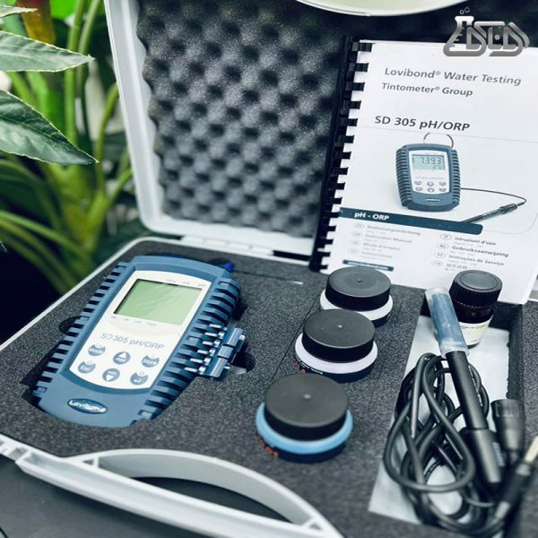 پی اچ متر پرتابل مدل SD305 محصول کمپانی LOVIBOND به همراه متعلقات